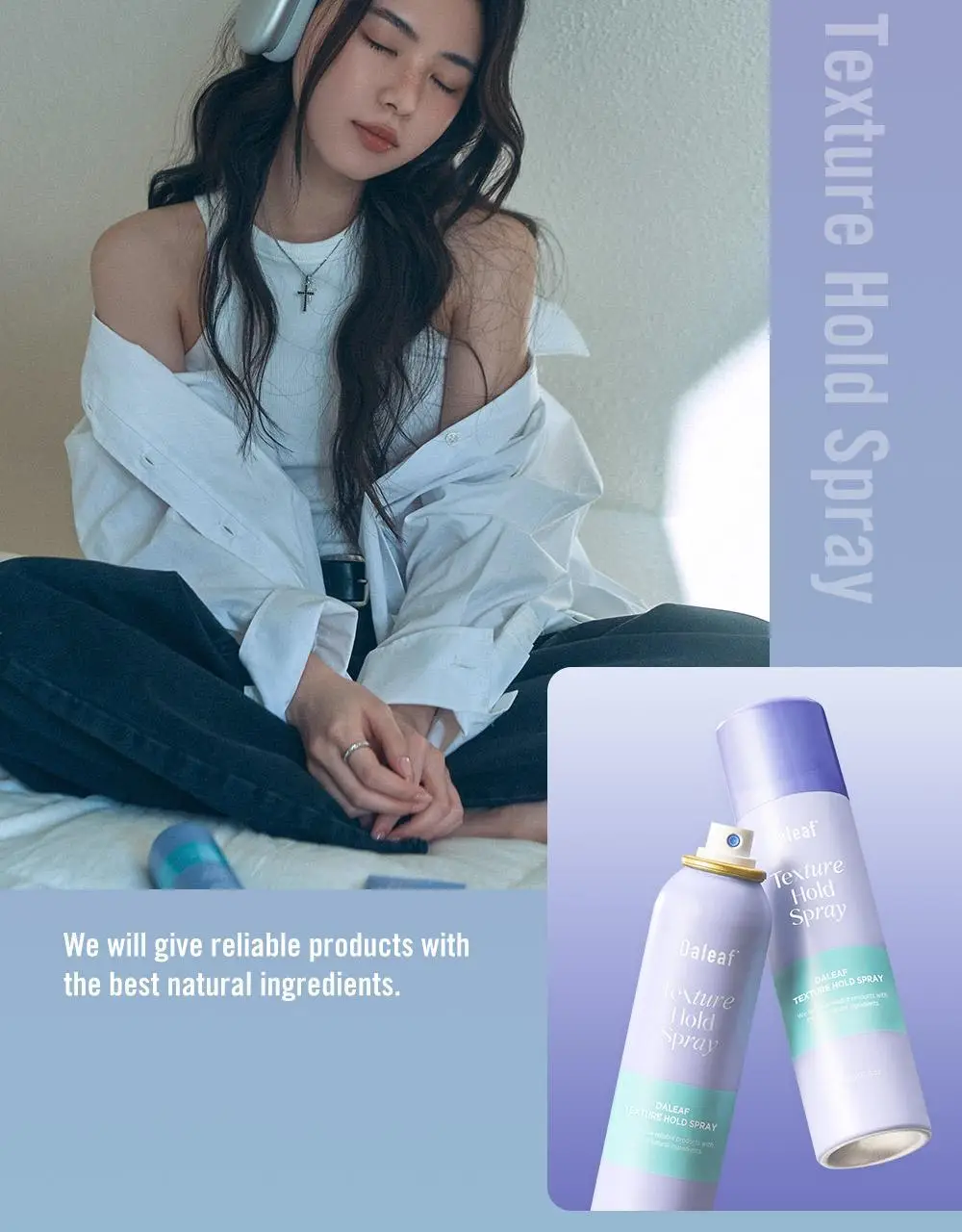 [내추럴픽싱/이지워시] 달리프 글램 텍스처 홀드 스프레이 150ml 상세페이지 7